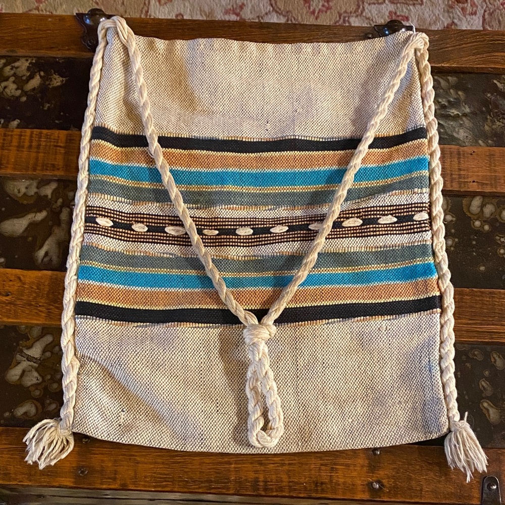 Woven Tote with Rope Handles